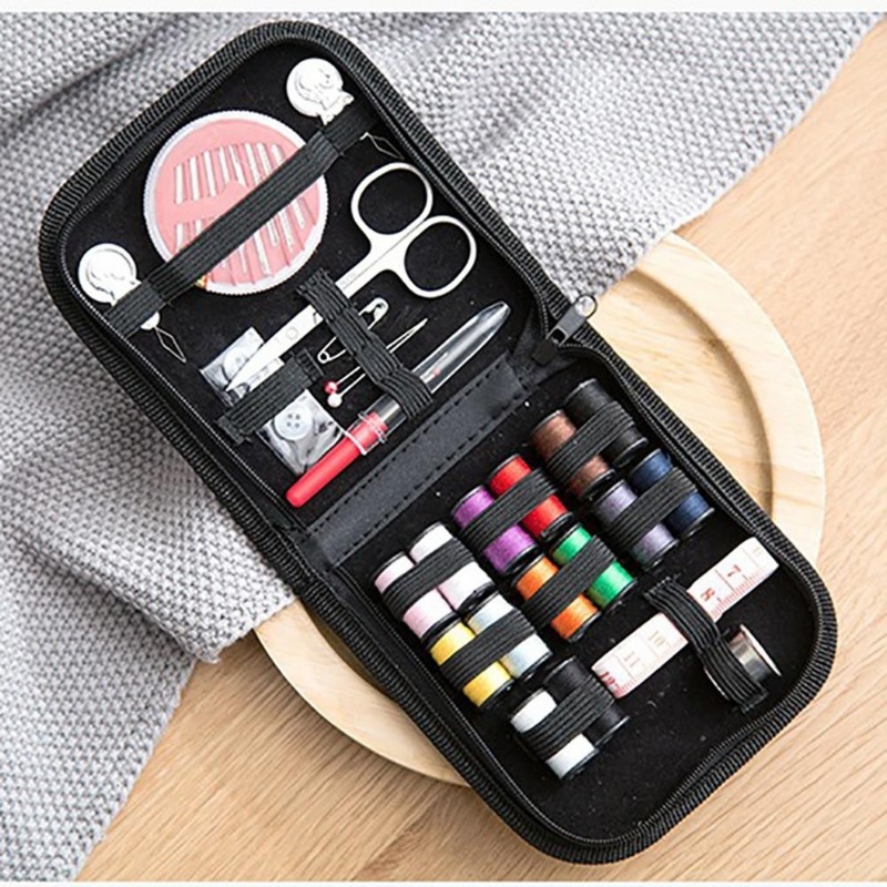 Men Accessories Kit Bag - مجموعة خياطة محمولة للسفر والمنزل ،