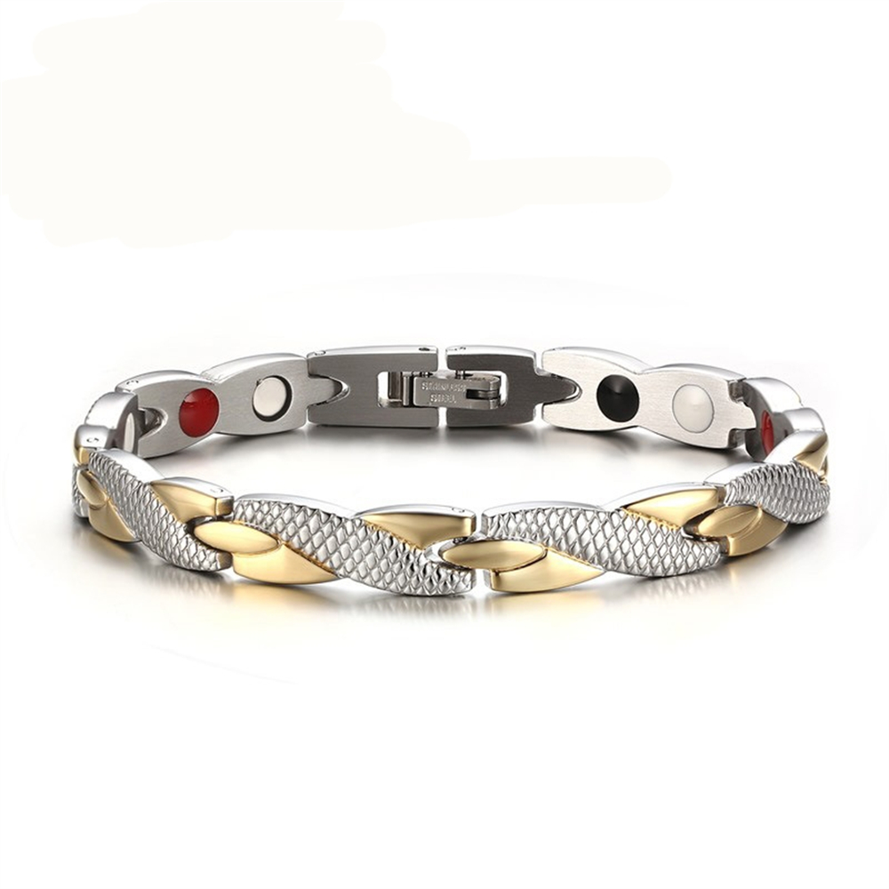 Men Accessories Singapore - سوار مغناطيسي ملتوي للنساء والرجال ،