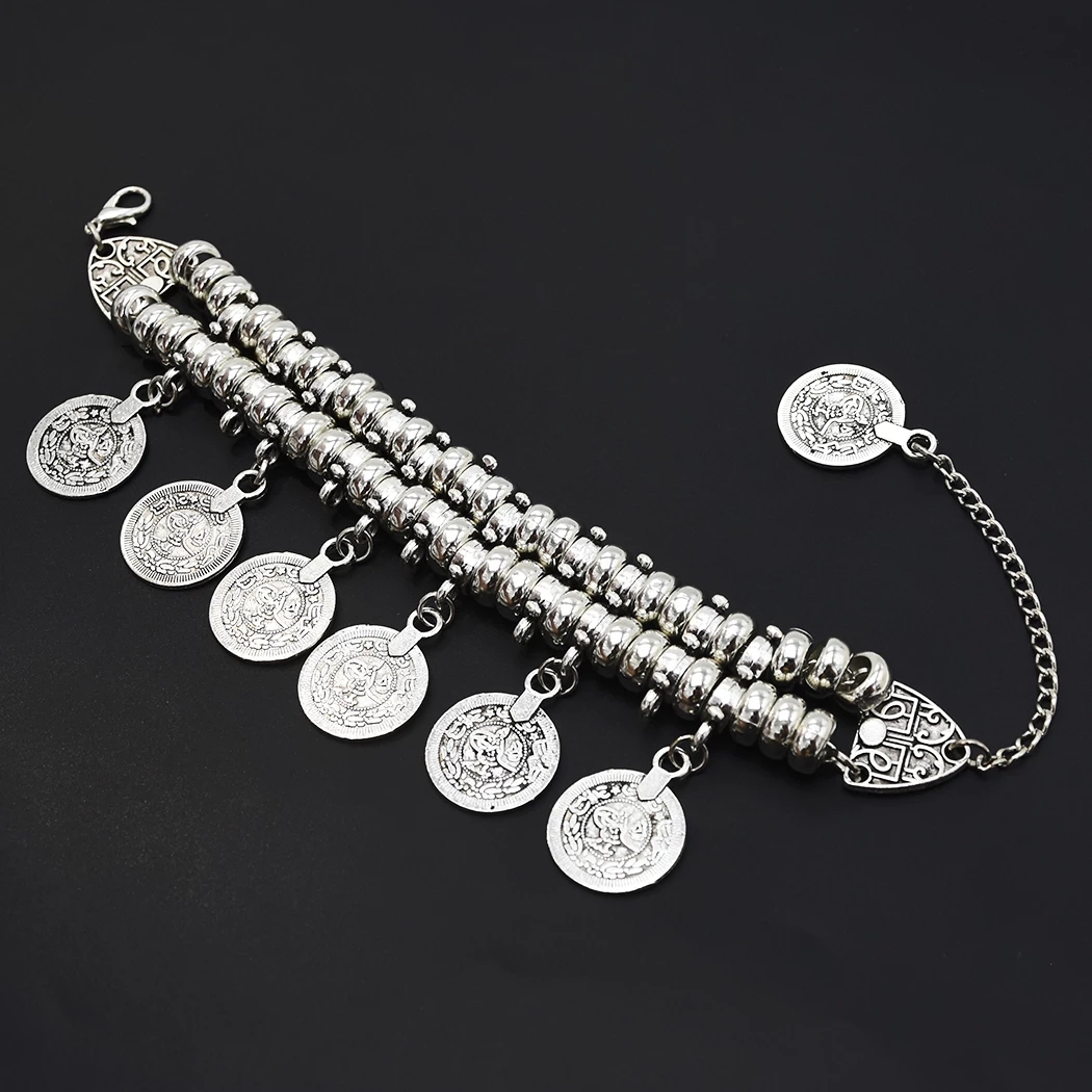 Men Accessories India - خمر عملة Tassle حلية سوار للنساء
