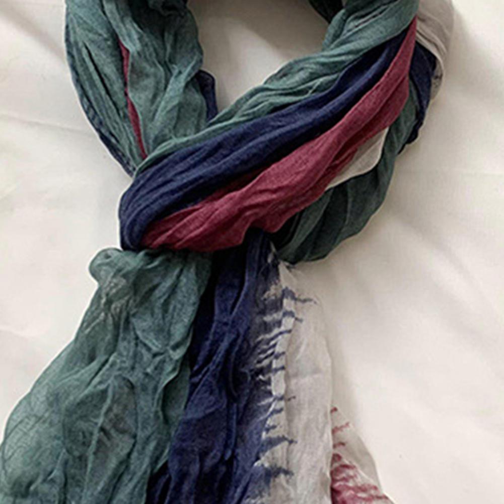 Men Accessories To Wear - وشاح رقبة دافئ بتدرج لوني مزدوج