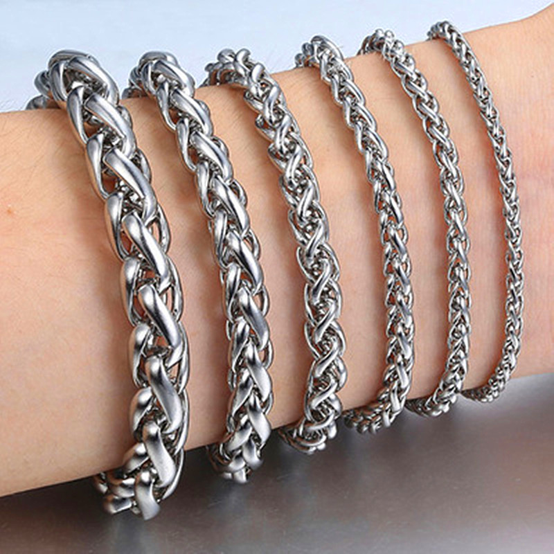 Men Accessories Singapore - سوار يدوي بسلسلة حبلية ملتوية من