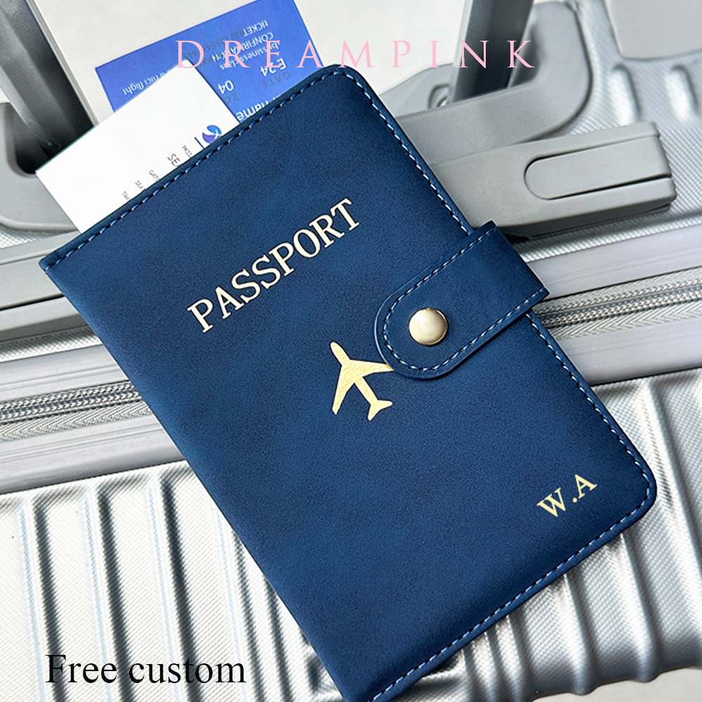 Men Accessories Name - تخصيص اسم محفظة جواز السفر الفاخرة