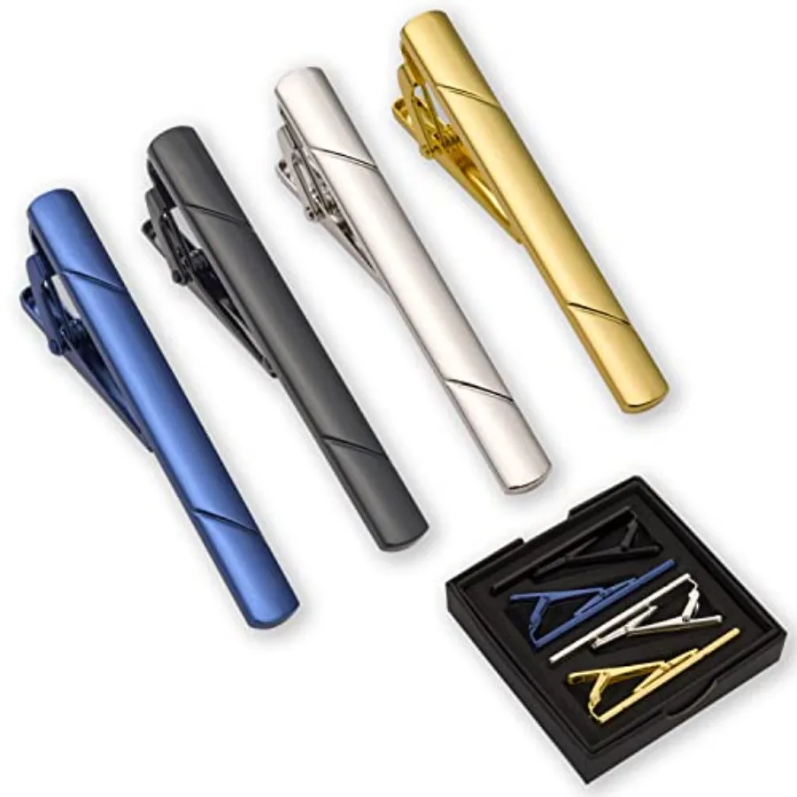Men Accessories Fashion - 4 قطع مشابك ربطة عنق للرجال