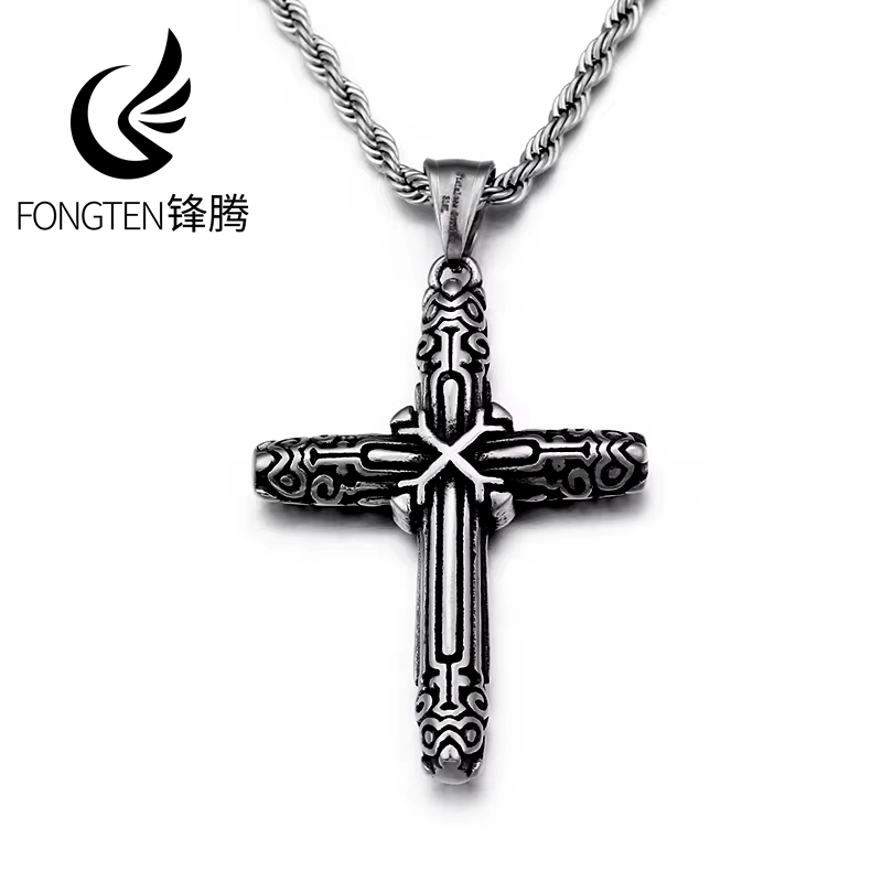 Fongten ريترو الصليب نعمة قلاد - مراجعة Men Accessories Singapore وسعره