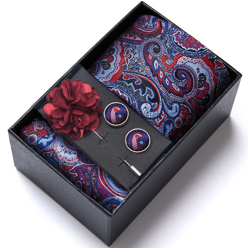 إكسسوارات بدلة رجالية، طقم هدا - مراجعة Neck Tie Set Box وسعره