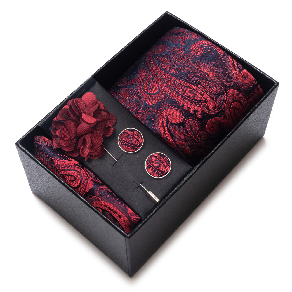 إكسسوارات بدلة رجالية، طقم هدا - مراجعة Neck Tie Set Box وسعره