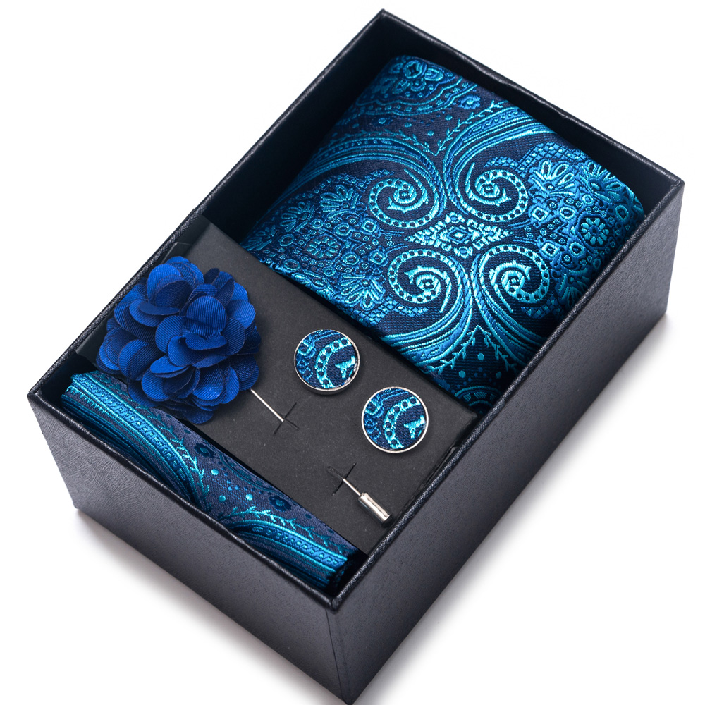 إكسسوارات بدلة رجالية، طقم هدا - مراجعة Neck Tie Set Box وسعره