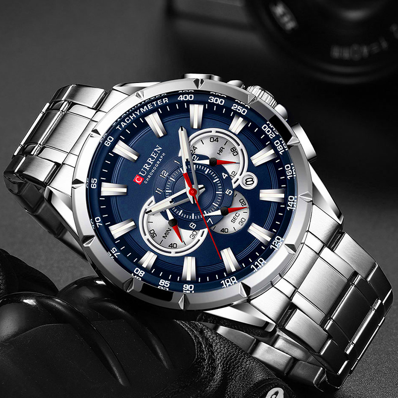 CURREN ساعة معصم الرجال مقاوم  - مراجعة Men'S Accessories Luxury Brands وسعره