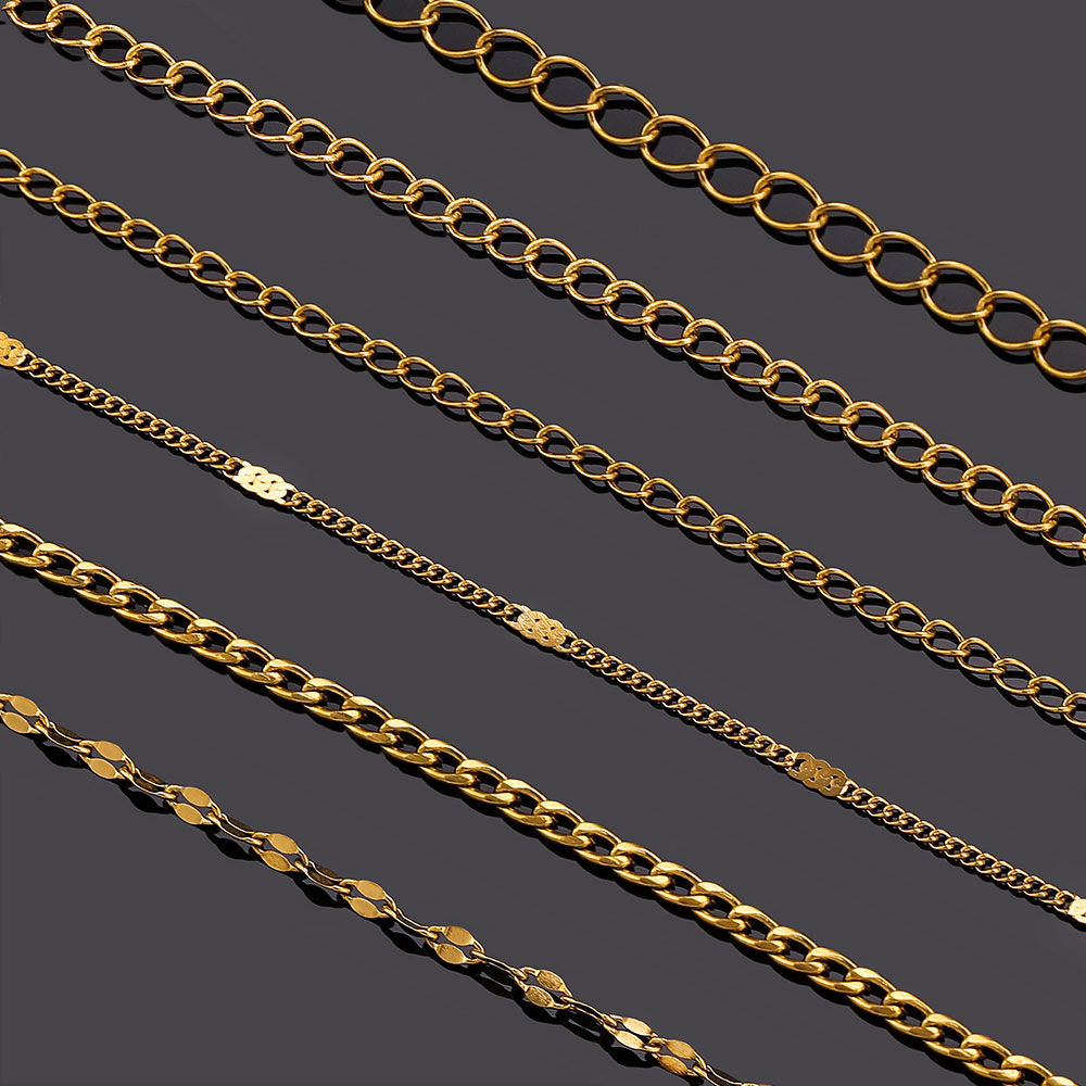 سلاسل طويلة من الفولاذ المقاوم - مراجعة Men Accessories Hand وسعره