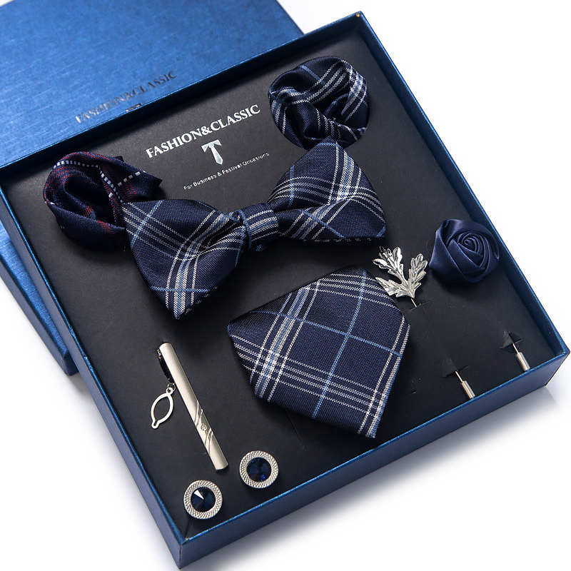الجملة الكلاسيكية الزفاف هدية  - مراجعة Neck Tie Set Box وسعره