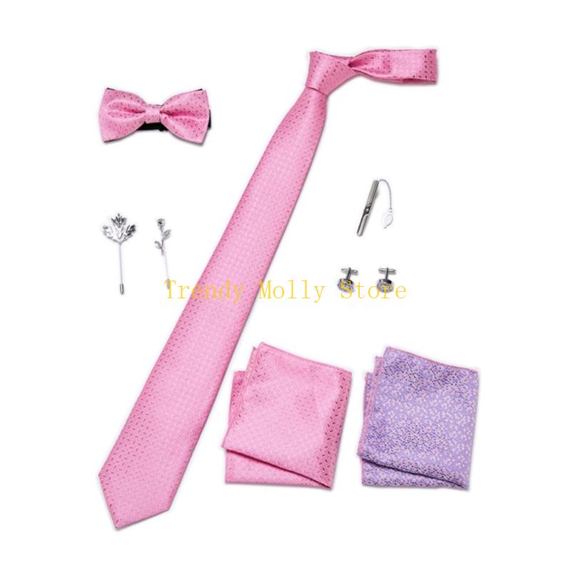 N5KB 9 قطعة مجموعة رابطة عنق أ - مراجعة Neck Tie Set Box وسعره