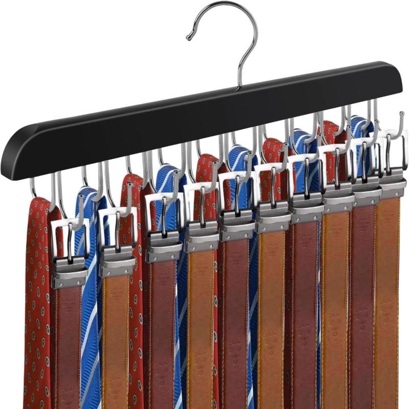 رف حزام خشبي للنساء، شماعات تخ - مراجعة Men'S Accessories Wardrobe وسعره