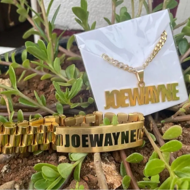اسم مخصص مجموعة مجوهرات قلادة  - مراجعة Men Accessories Name وسعره